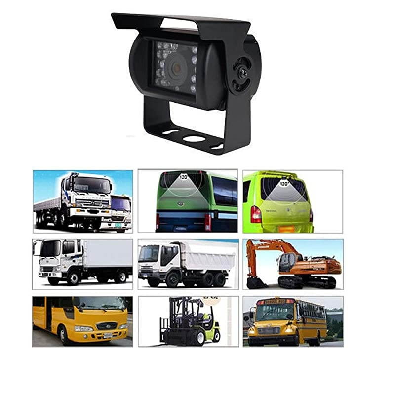 Backup Cameras Monitor kit, 4X 4Pin 18 LED IR Car Reversing Backup Parking Camera+ 9" LCD 1/2/3/4CH Split Monitor Car Rear View Kit for Bus Truck Motorhome Caravan Trailer Camper 12V-24V