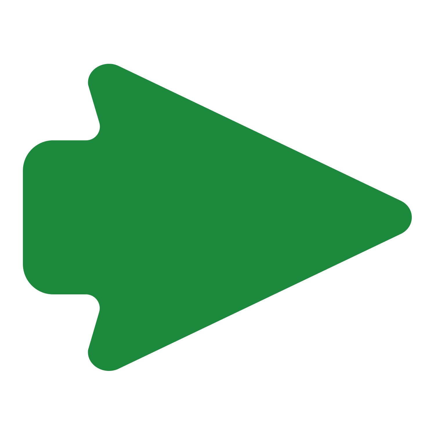 LiteMark 5 Inch Green Arrowhead Decals - Pack of 12