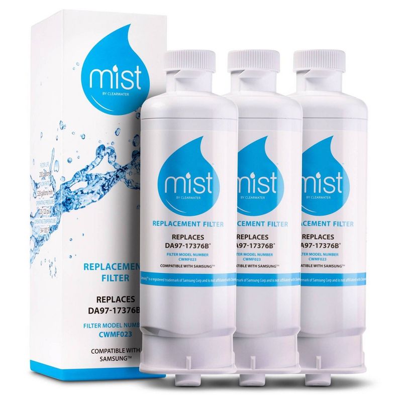 Mist GE MSWF Compatible with GE MSWF, 101820A, 101821B, 101821-B Refrigerator Water Filter (2pk)