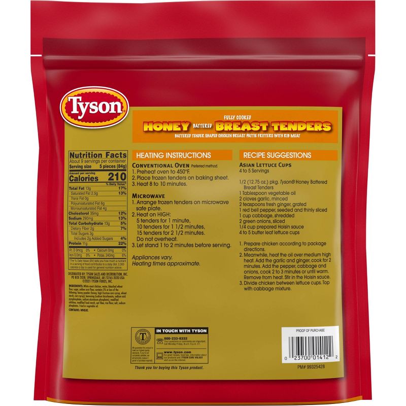 Tyson Honey Battered Breast Tenders - Frozen - 25.5oz
