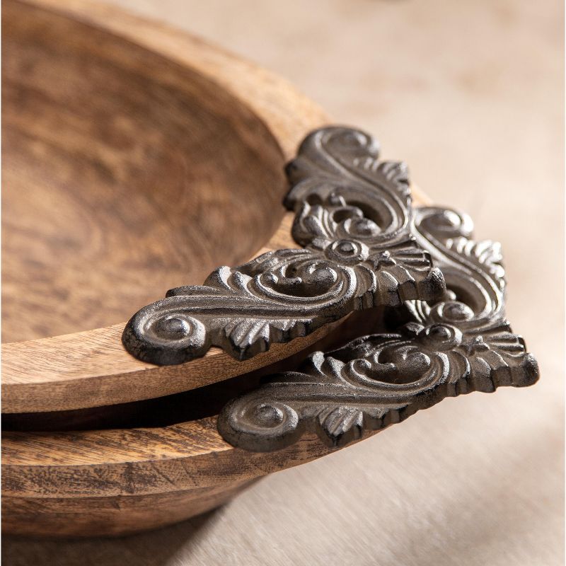 GG Collection Heritage Collection Antiquity Oval Display Wood Bowl