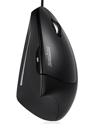 Perixx PERIMICE-713 Wireless Ergonomic Vertical Mouse - 1000/1500/2000 DPI - Right Handed - Recommended with RSI User