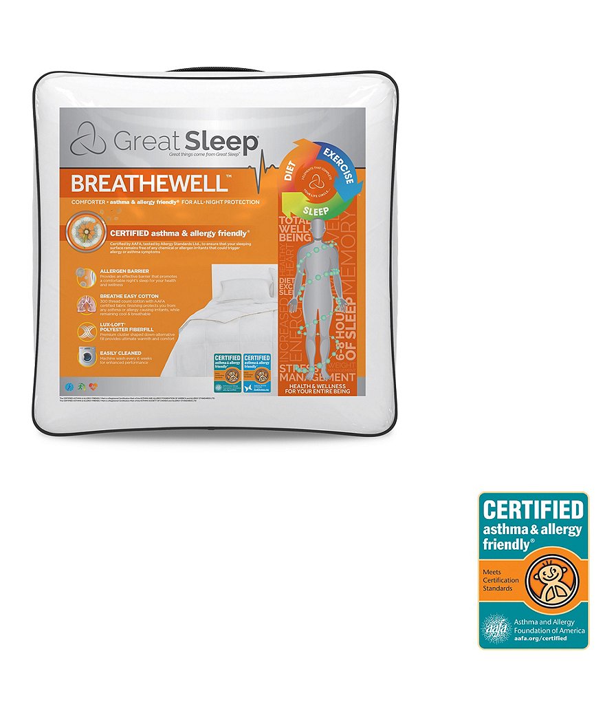 Hollander Great Sleep Breathewell AAFA Down Alternative Comforter