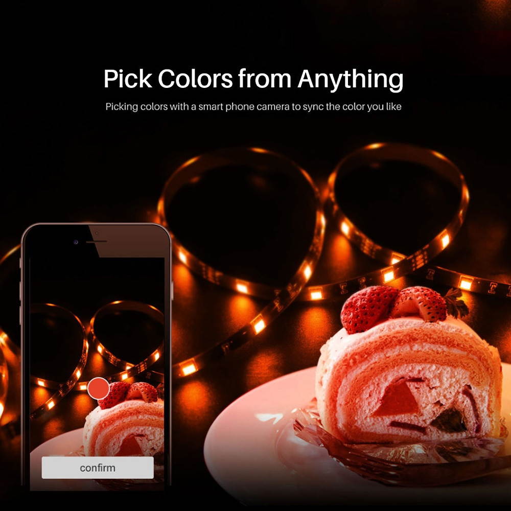 SONOFF L1 Smart LED Light Strip 2m RGB Dimmable Waterproof WiFi Flexible Strip Lights For Party Outdoor Activities Compatible with Alexa Google Home