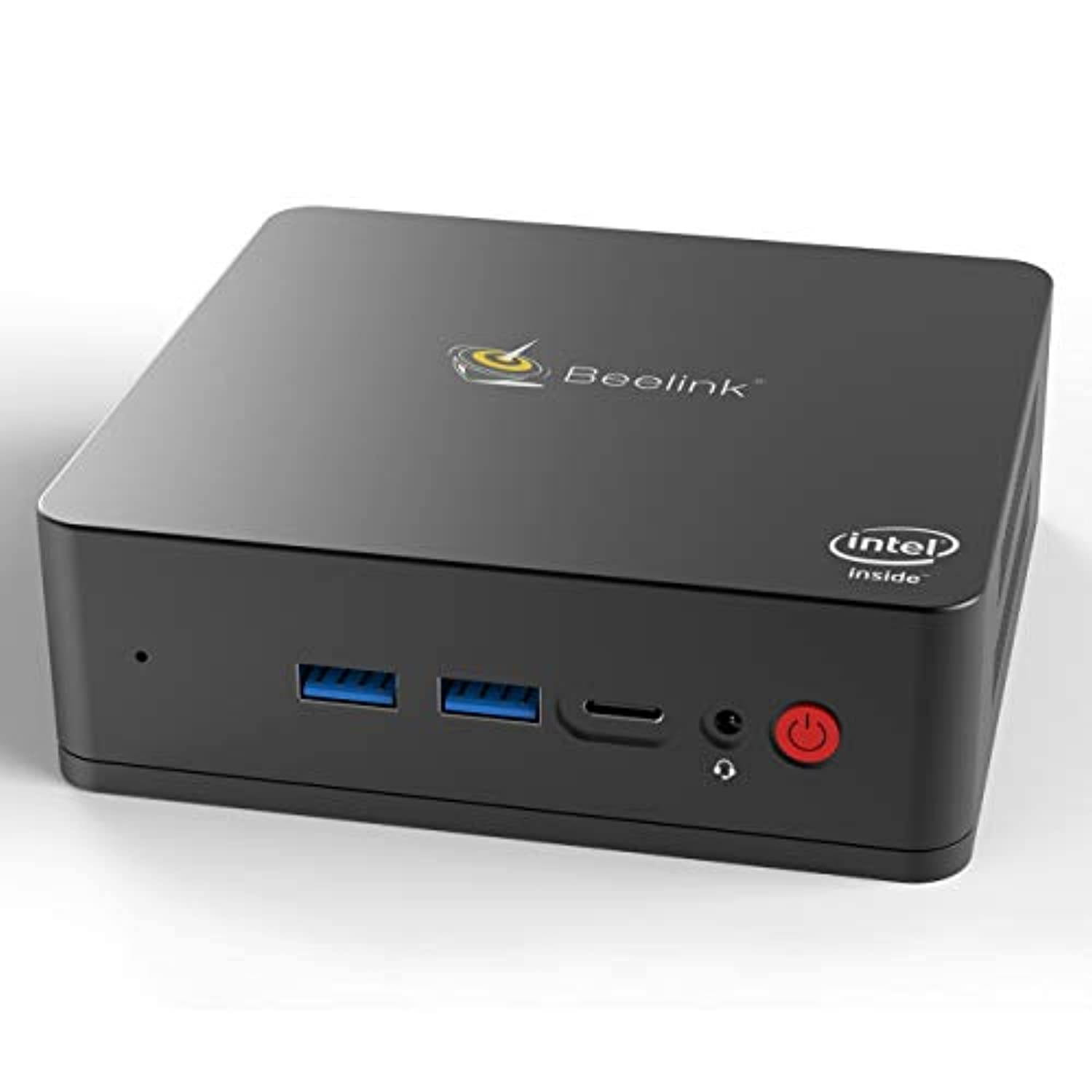 Beelink U55 Mini PC Windows 10 Pro, Intel Core i3-5005U Processor 8GB RAM 256GB SSD, 4K HD Dual HDMI USB 3.0 Port, Dual Band WiFi Gigabit Ethernet BT 4.2 Support Auto Power On (Beelink U55 8GB/256GB)