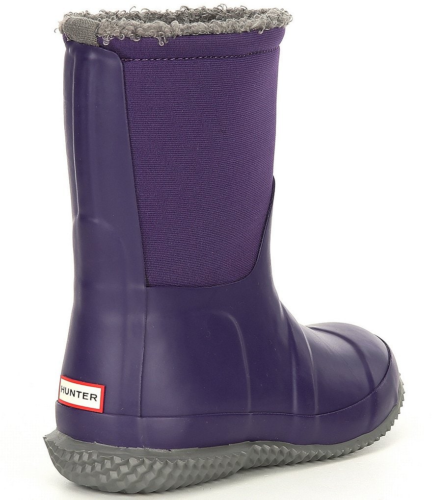 Hunter Girls' Original Insulated Roll Top Sherpa Winter Boots (Toddler)