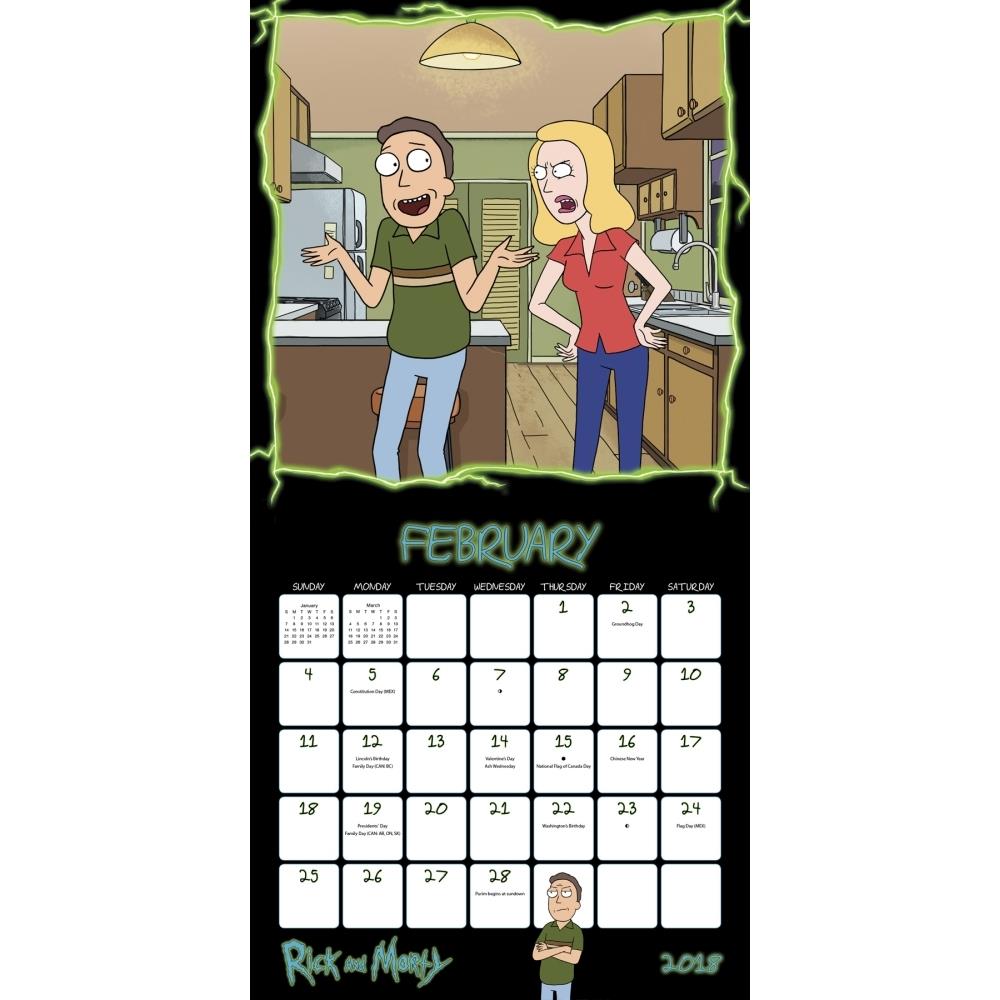 Rick And Morty Wall Calendar, Kids TV by Trends International