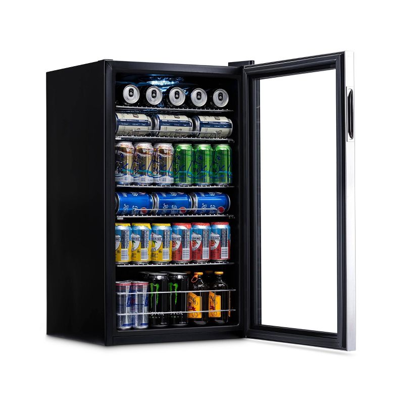 NewAir 126-Can Beverage Cooler - AB-1200 - Stainless Steel