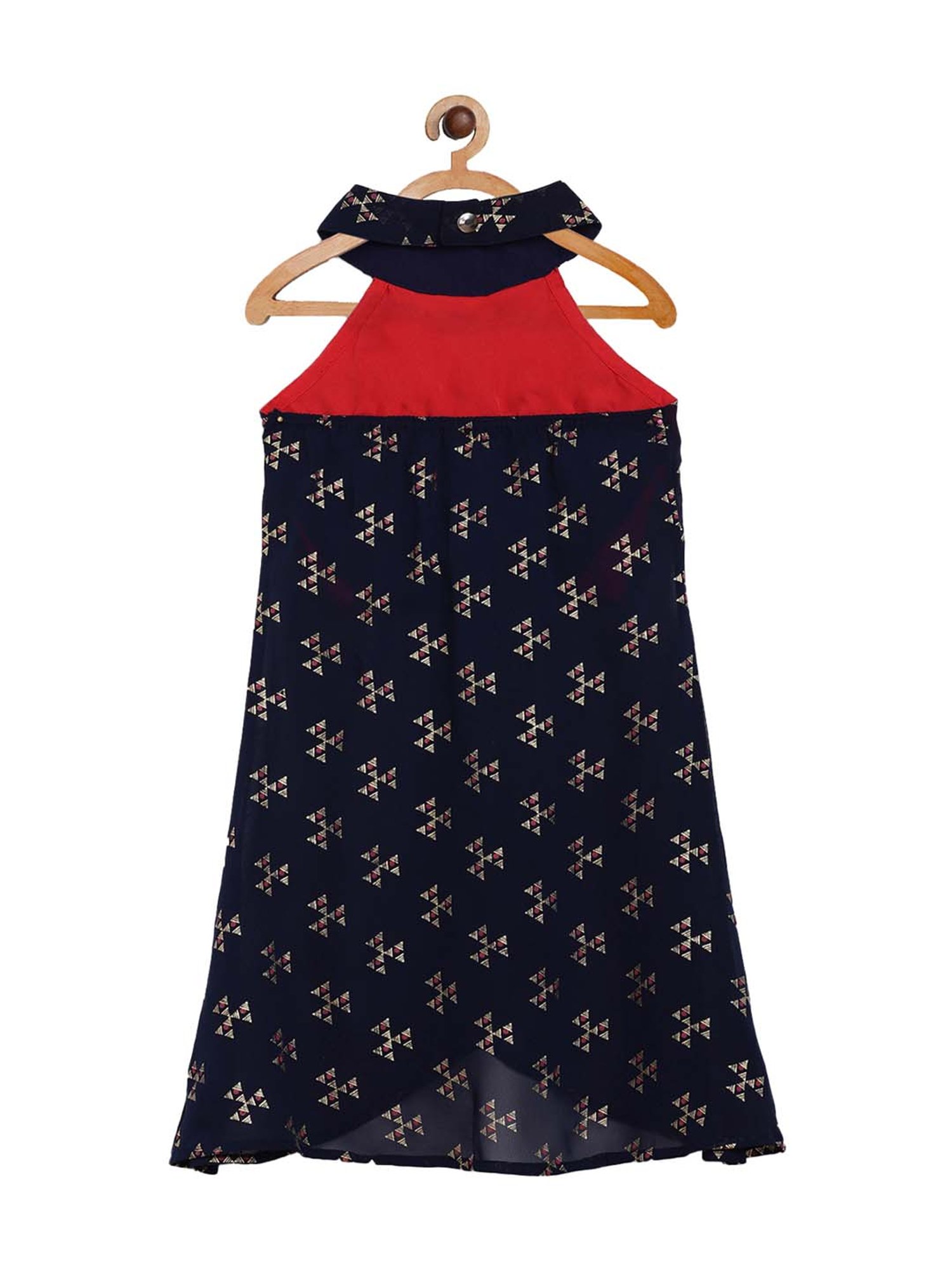 Ahalyaa Kids Navy Printed Kurta & Pants