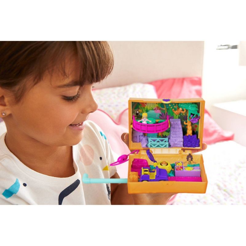 Polly Pocket Jungle Safari Compact Playset