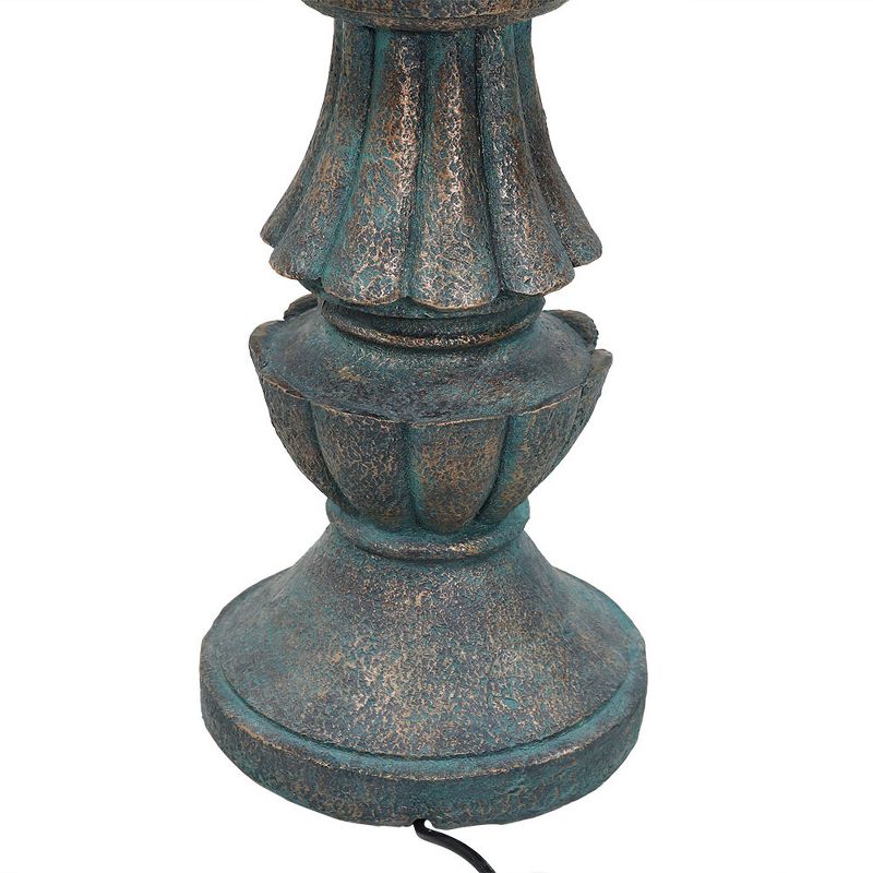 Sunnydaze 41"H Electric Polyresin and Fiberglass 2-Tier Nouveau Outdoor Water Fountain