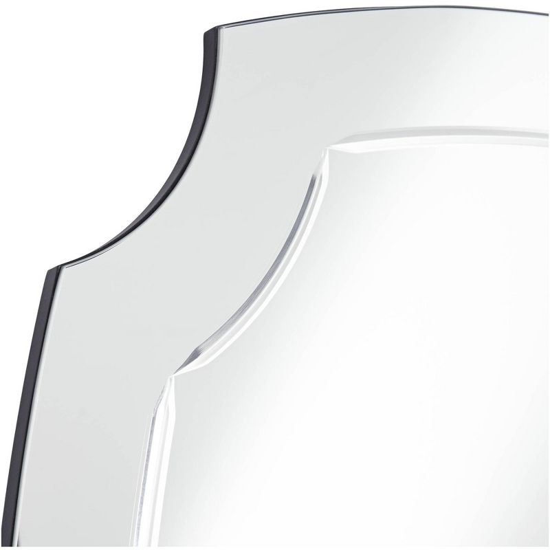 Noble Park Pajaro Black 27 1/2" x 39 1/2" Oval Cut Wall Mirror