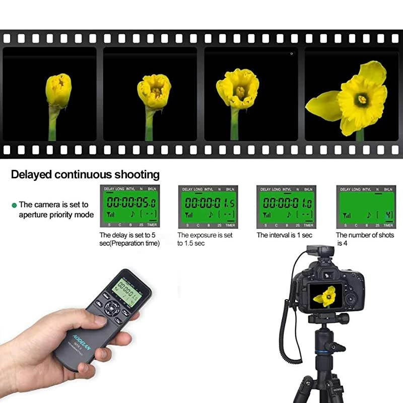 Camera Wireless Timer Remote Shutter Release  Intervalometer HDR Remote Control for Olympus EM1 EM5 Mark II Pen PenF for Panasonic GH4 GH5 FZ1000 FZ300 FZ2500