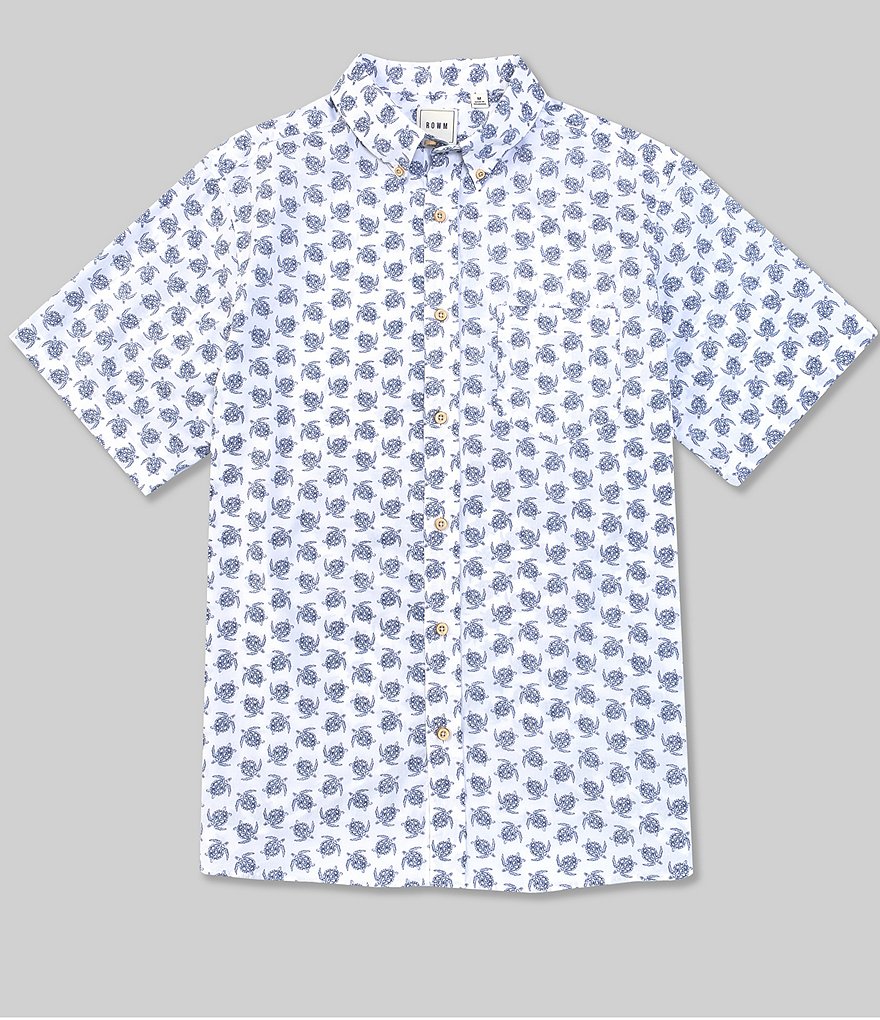 Rowm Short Sleeve Turtle Print Sportshirt