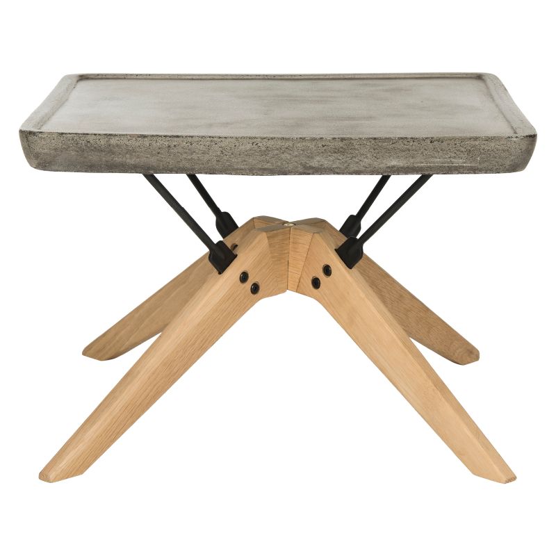 Manteo 70" Rectangular Outdoor Patio Fire Pit Table Light Gray - Modway