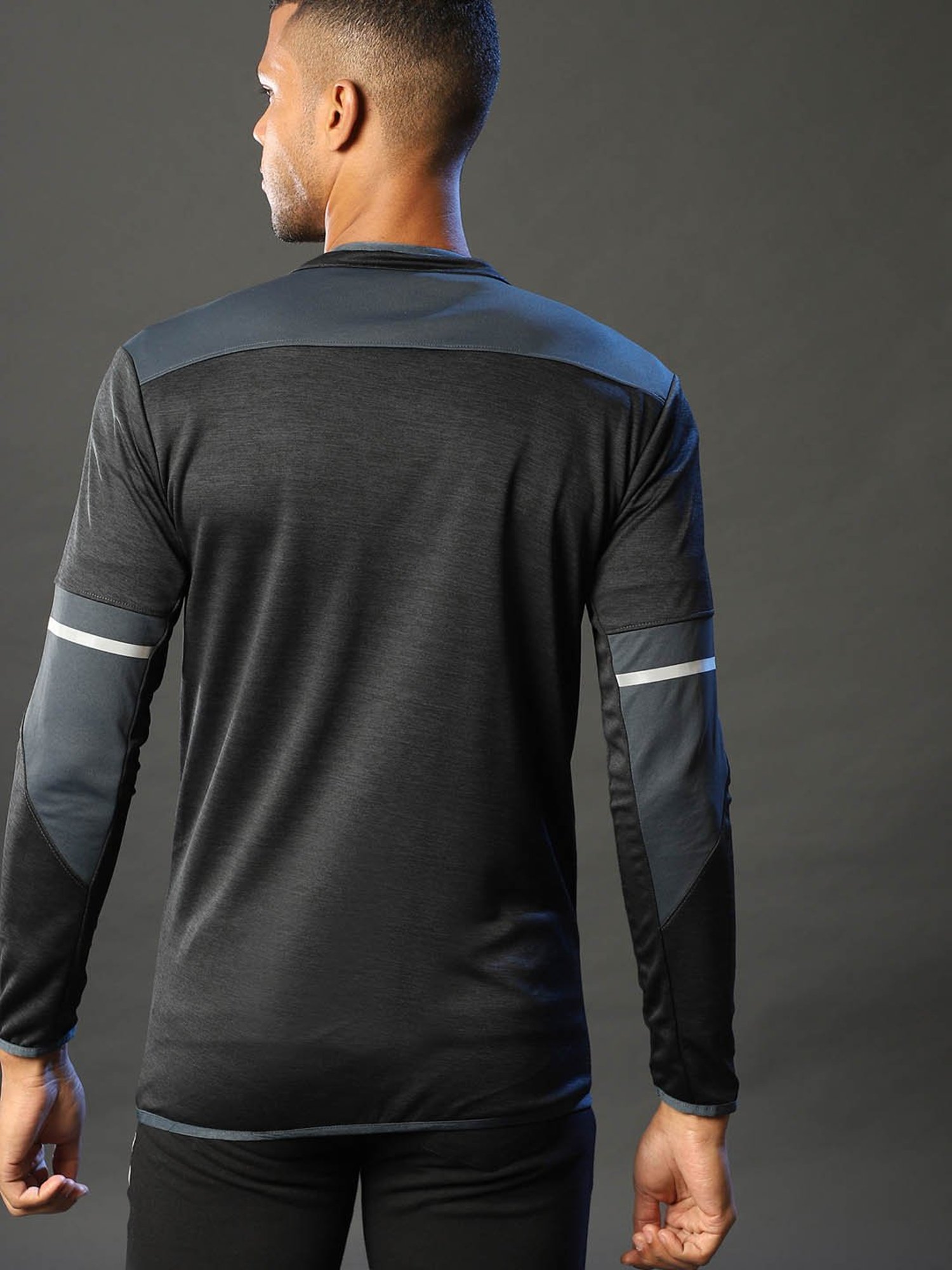 Campus Sutra Charcoal Full Sleeves Jacket