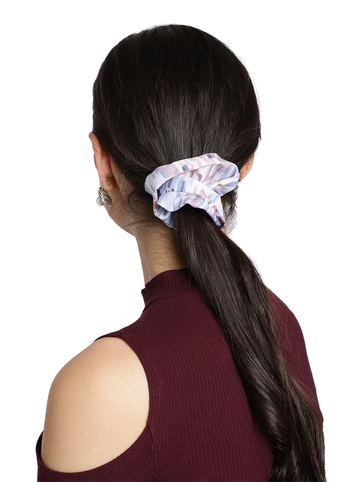 Aditi Wasan White Printed Head Bands Pack of 2
