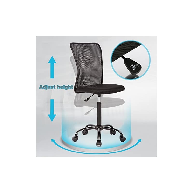 Office Chair Cheap Desk Chair Mesh Computer Chair Back Support Modern Executive Mid Back Rolling Swivel Chair for Women, Men