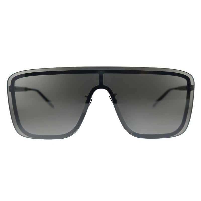 Saint Laurent SL 364 Mask 003 Unisex Square Sunglasses Silver 99mm
