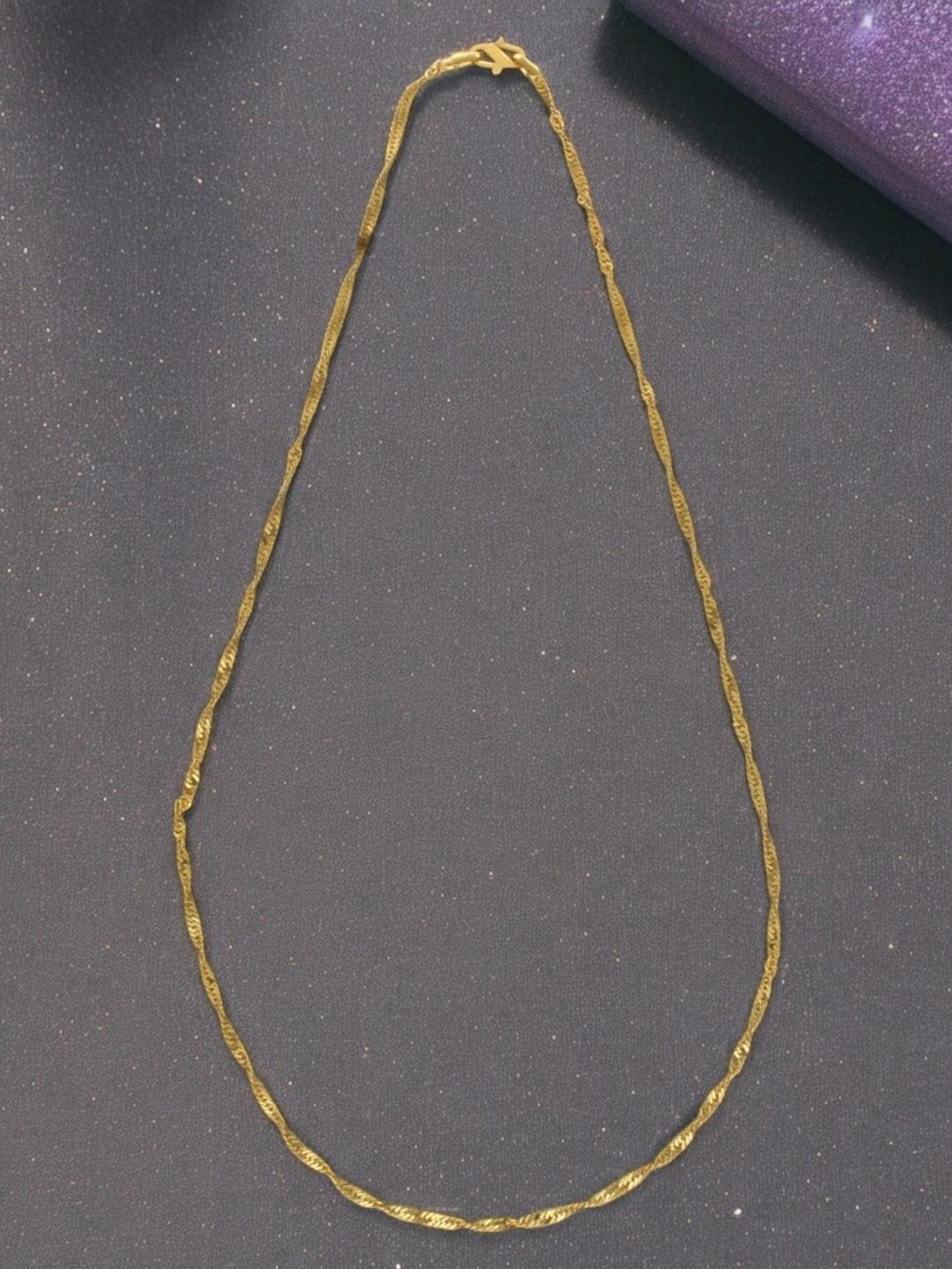 Sri Jagdamba Pearls 22k Vera Plain Gold Chain