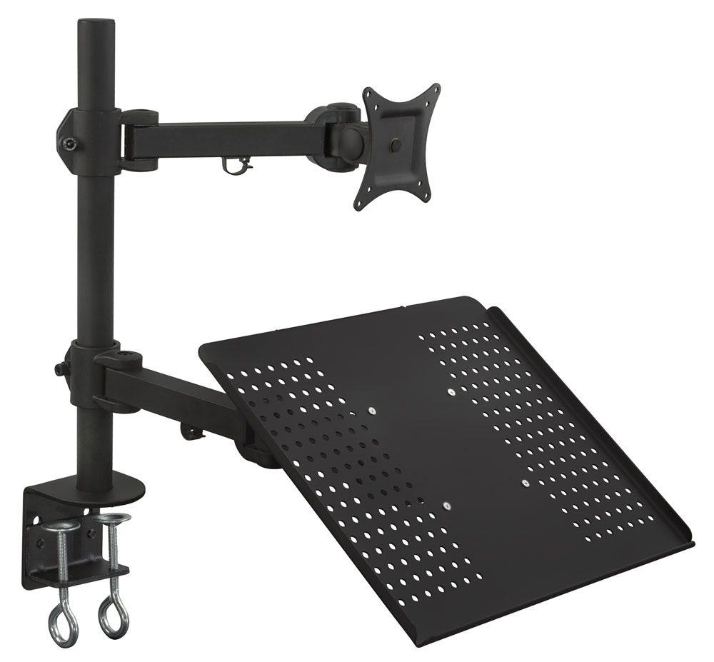 Mount-It! Laptop Desk Stand  | Fits 11"-17" Laptop Notebook Screens | Full Motion Mount
