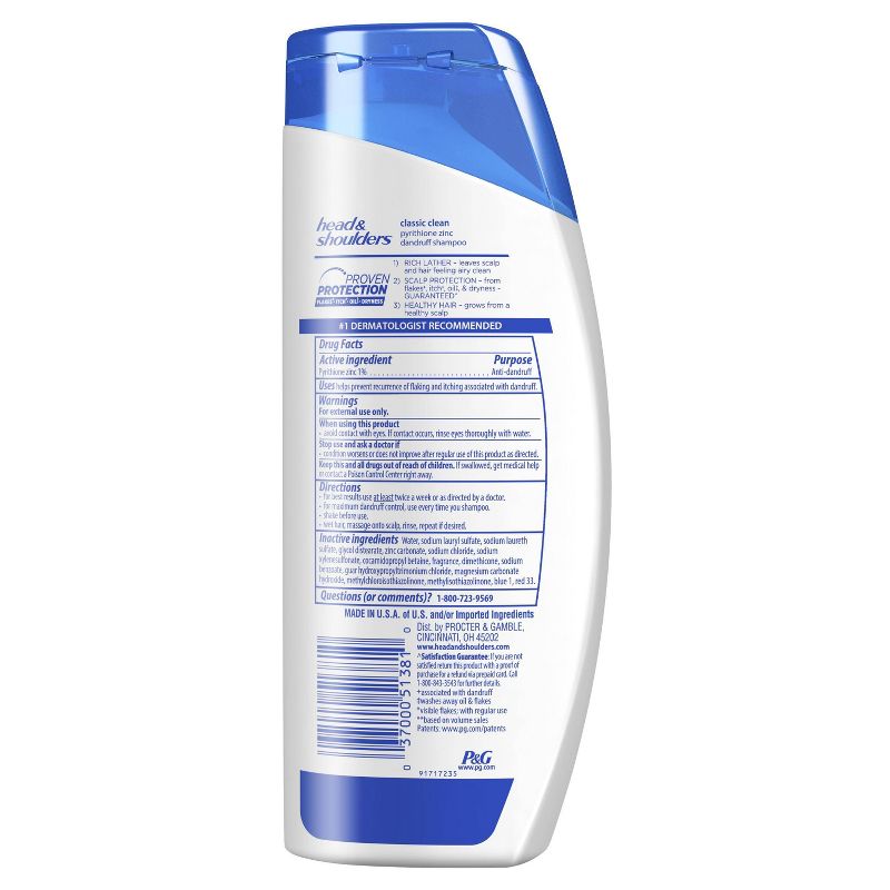 Head and Shoulders Classic Clean Daily-Use Anti-Dandruff Paraben Free Shampoo - 23.7 fl oz