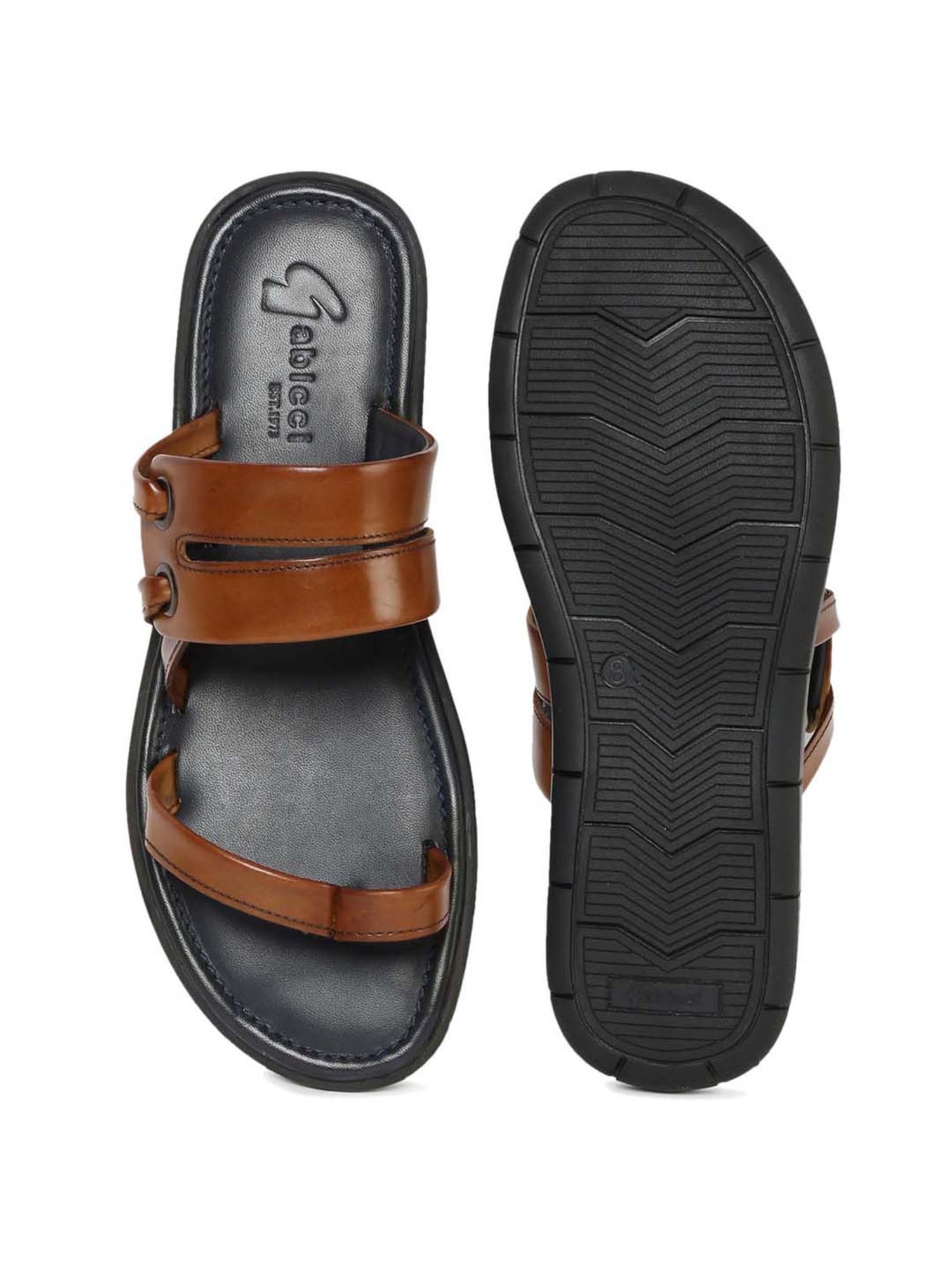 Gabicci Men's Rich Tan Toe Ring Sandals