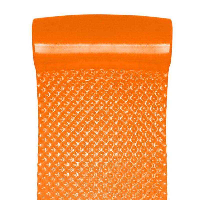 TRC Recreation Super Soft Foam Mat Raft Lounger Pool Float, Orange Breeze