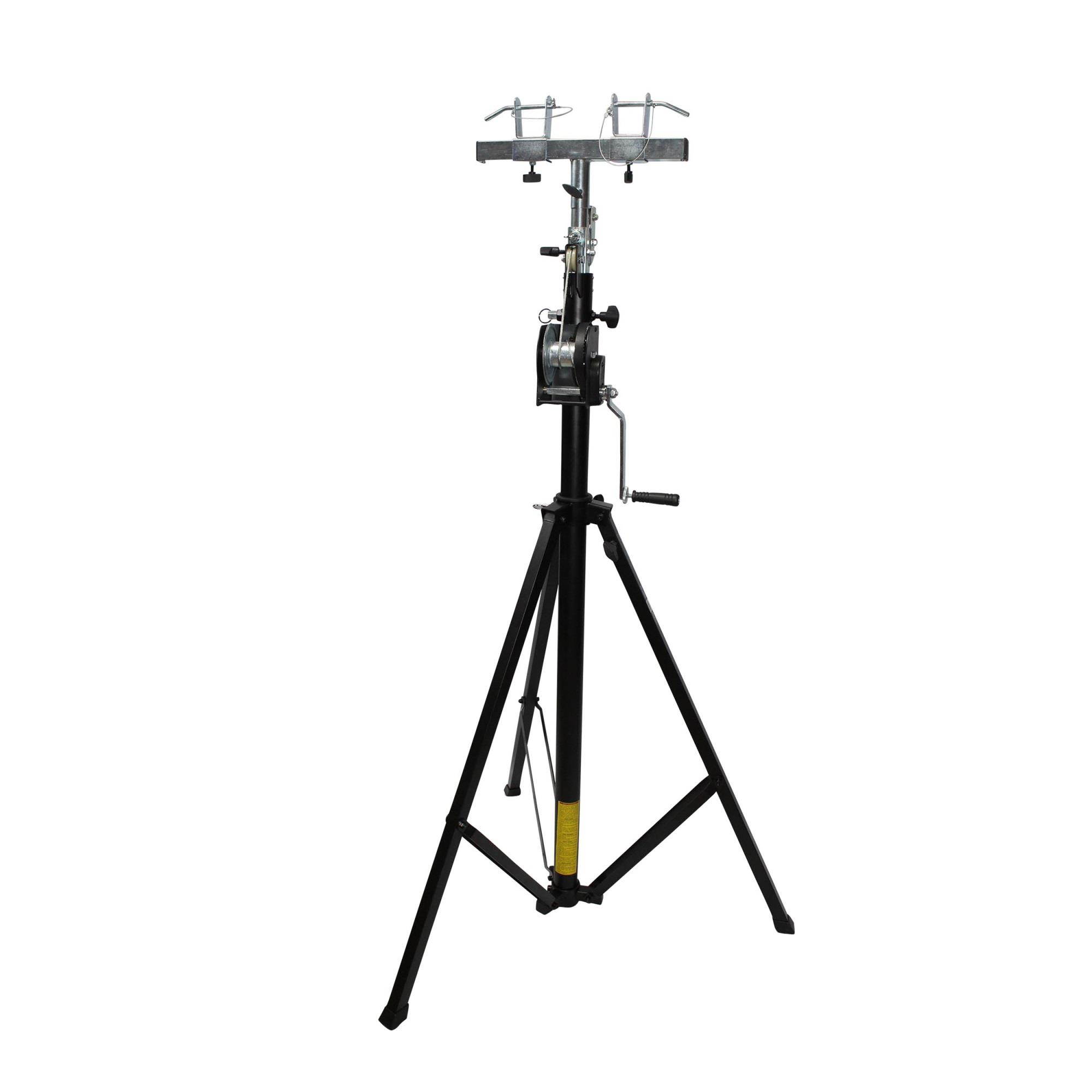 14 Ft Lighting Crank Truss Stage Stand Includes T-Adapter Truss Mount  200 Lb. Capacity