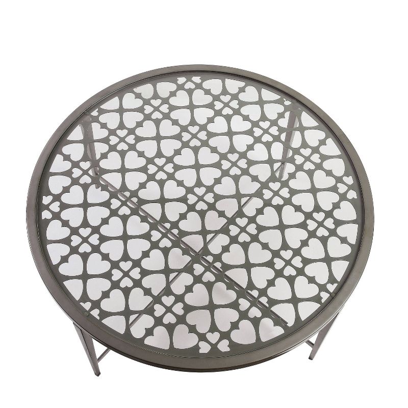 3pc Harding Coffee Table Set Silver - miBasics