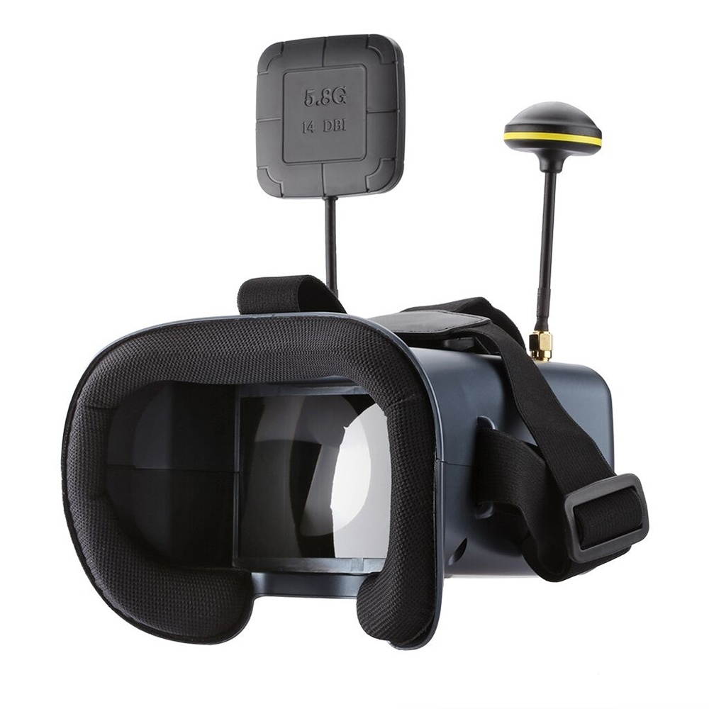 LS-008D 4.3 inch 800 x 480 Pixel Display 5.8GHz 40CH FPV Goggles, Support TF Card & DVR