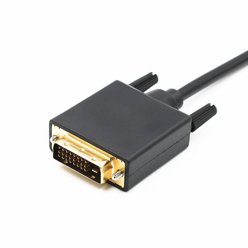 1.8m DP Male To DVI-D 24+1 Male Converter Cord Supported 1080P Full HD DisplayPort to DVI Adapter Cable for HDTV