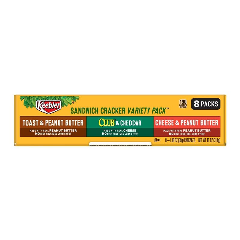 Keebler Variety Pack Sandwich Crackers - 8ct