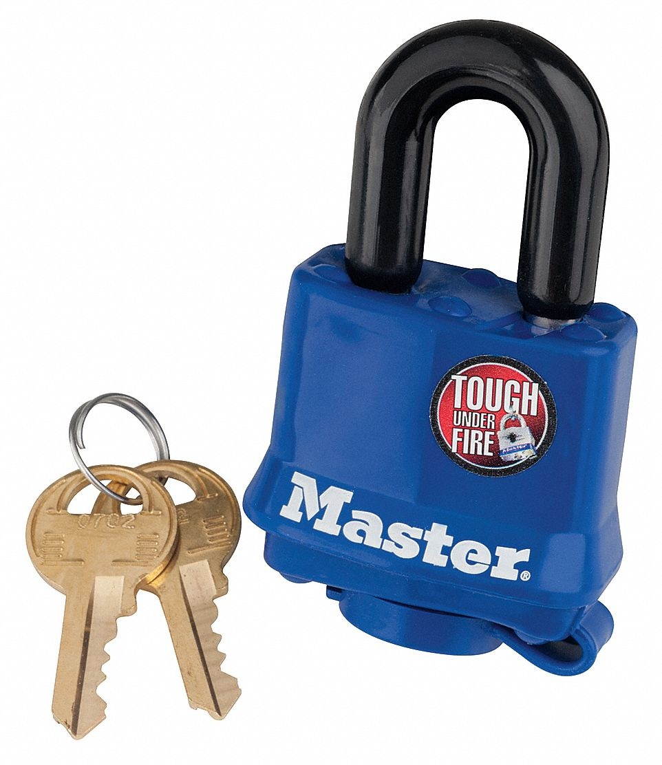 MASTER LOCK 312KA-0702 Keyed Padlock,Alike,1-9/16"W