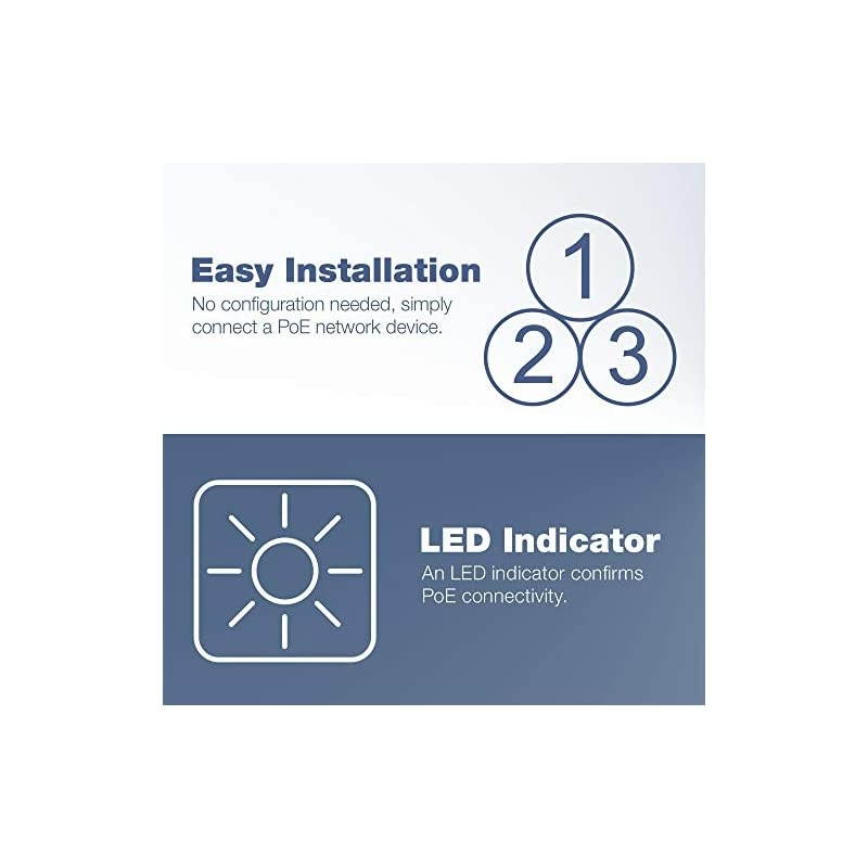 Gigabit Power Over Ethernet Injector TPE113GI Full Duplex Gigabit Speeds1 x Gigabit Ethernet Port 1 x PoE Gigabit Ethernet Port Network Devices Up to 100M 328 ft 154W Plug amp PlayBlack