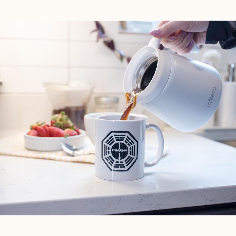 Surreal Entertainment Lost DHARMA Initiative Logo Ceramic Mug | Holds 11 Ounces