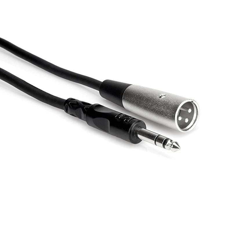 STX-102M 1/4" TRS to XLR3M Balanced Interconnect Cable, 2 Feet