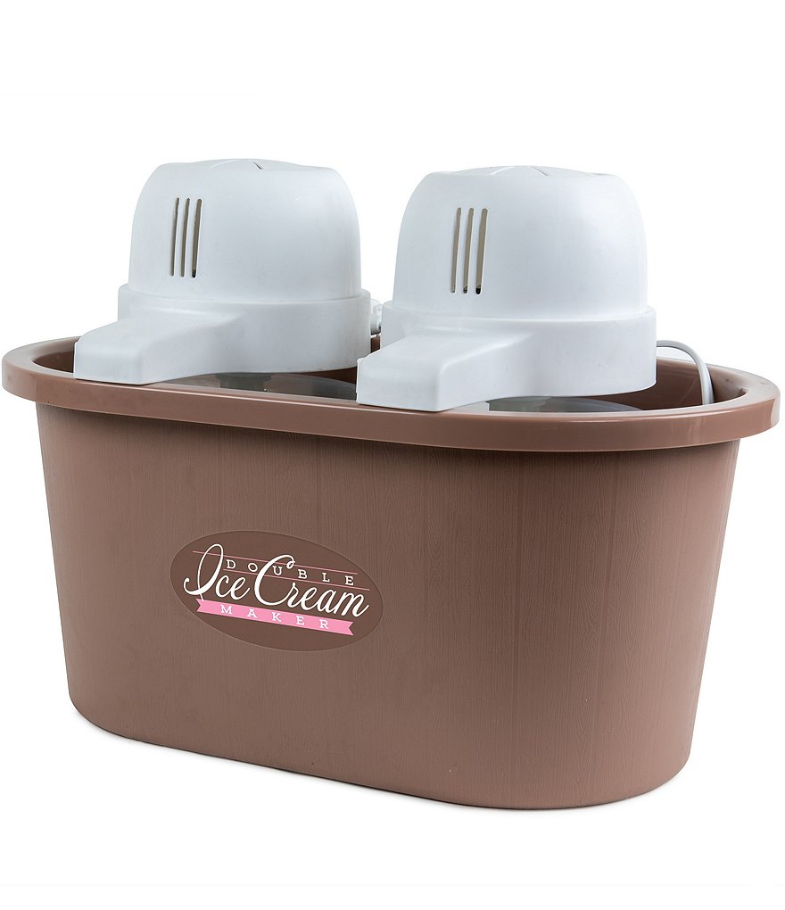 Nostalgia Electrics 4- Quart Double Flavor Ice Cream Maker