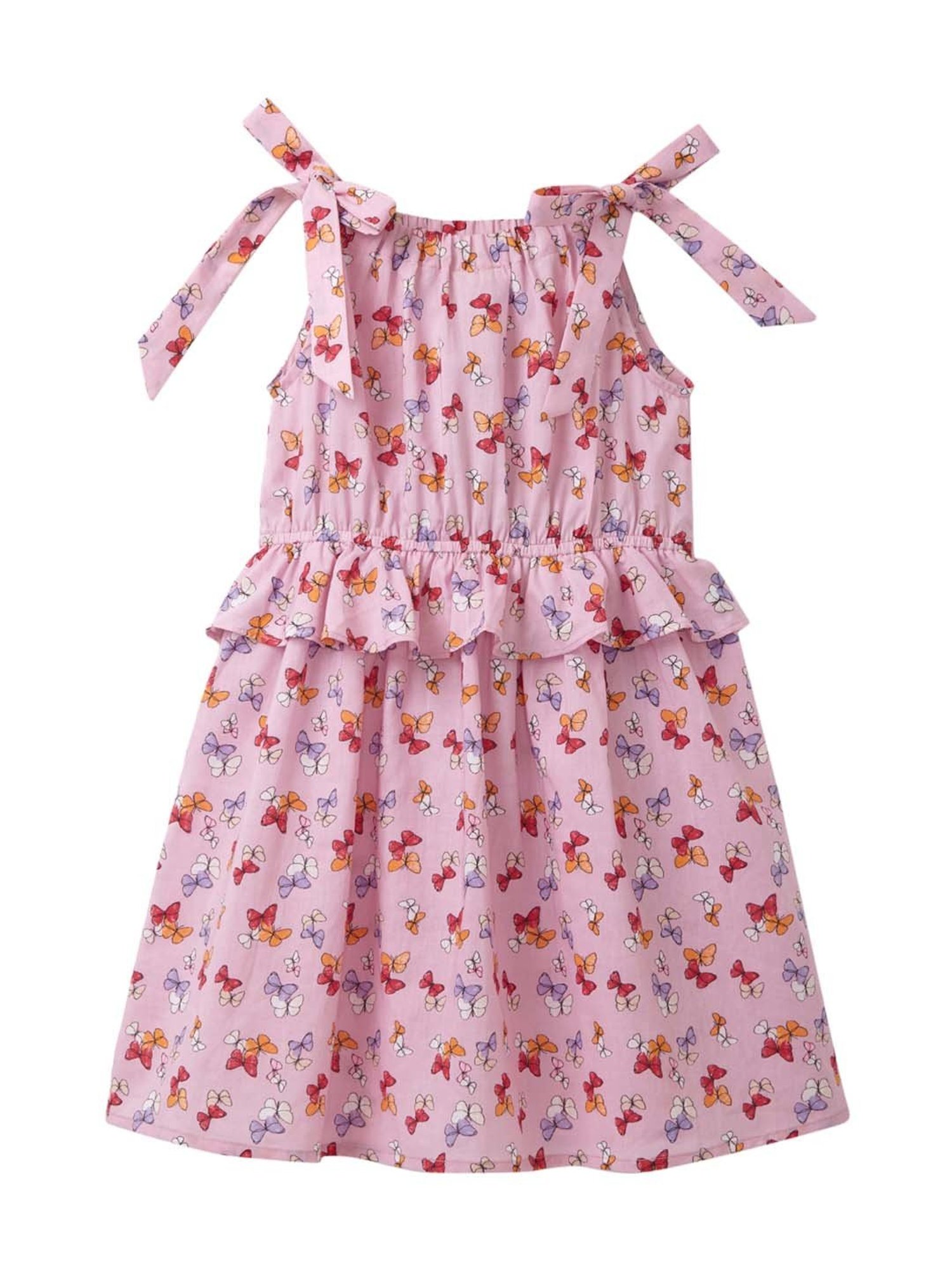 Cub McPaws Kids Pink Floral Print Dress