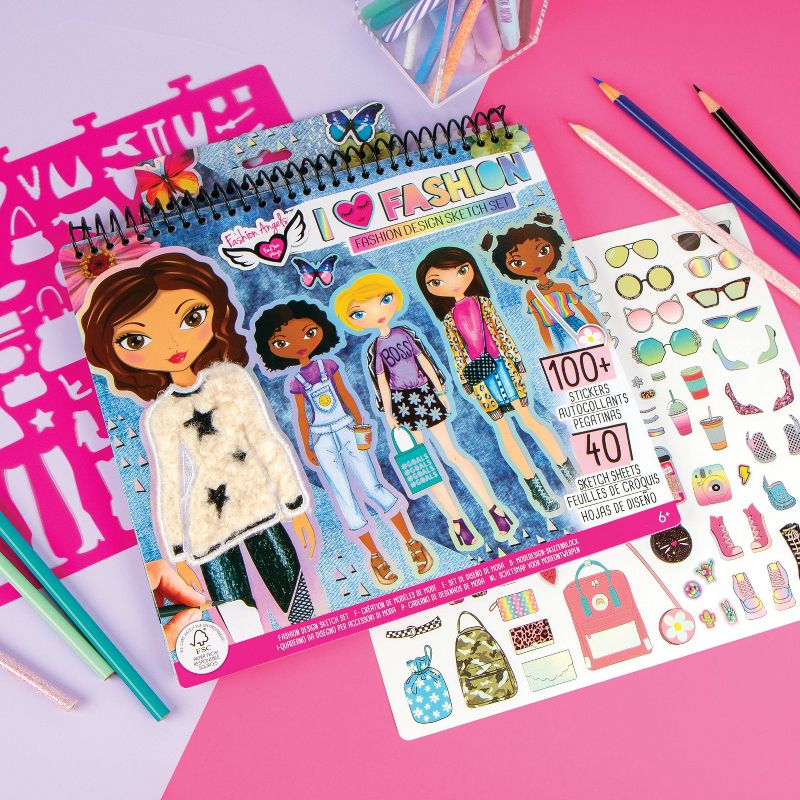 I Love Fashion Design Sketch Set - Fashion Angels