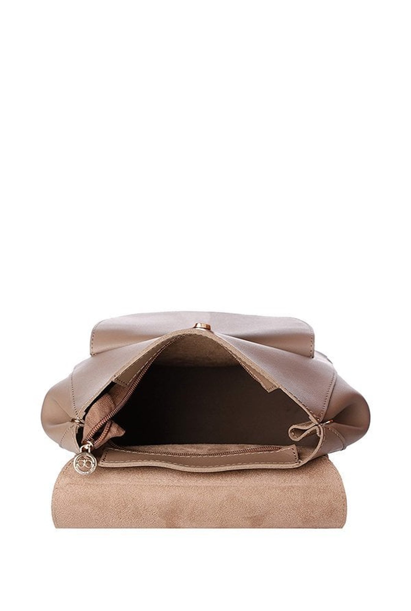 Gio Collection Brown Solid Backpack