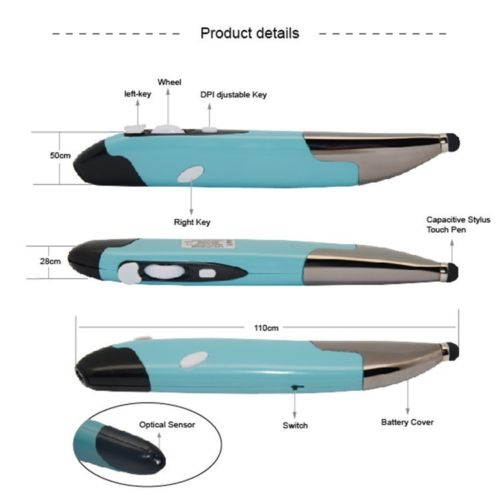 USB 2.4G Touch Screen Wireless Pen Mouse with Web Browsing for Tablet PC