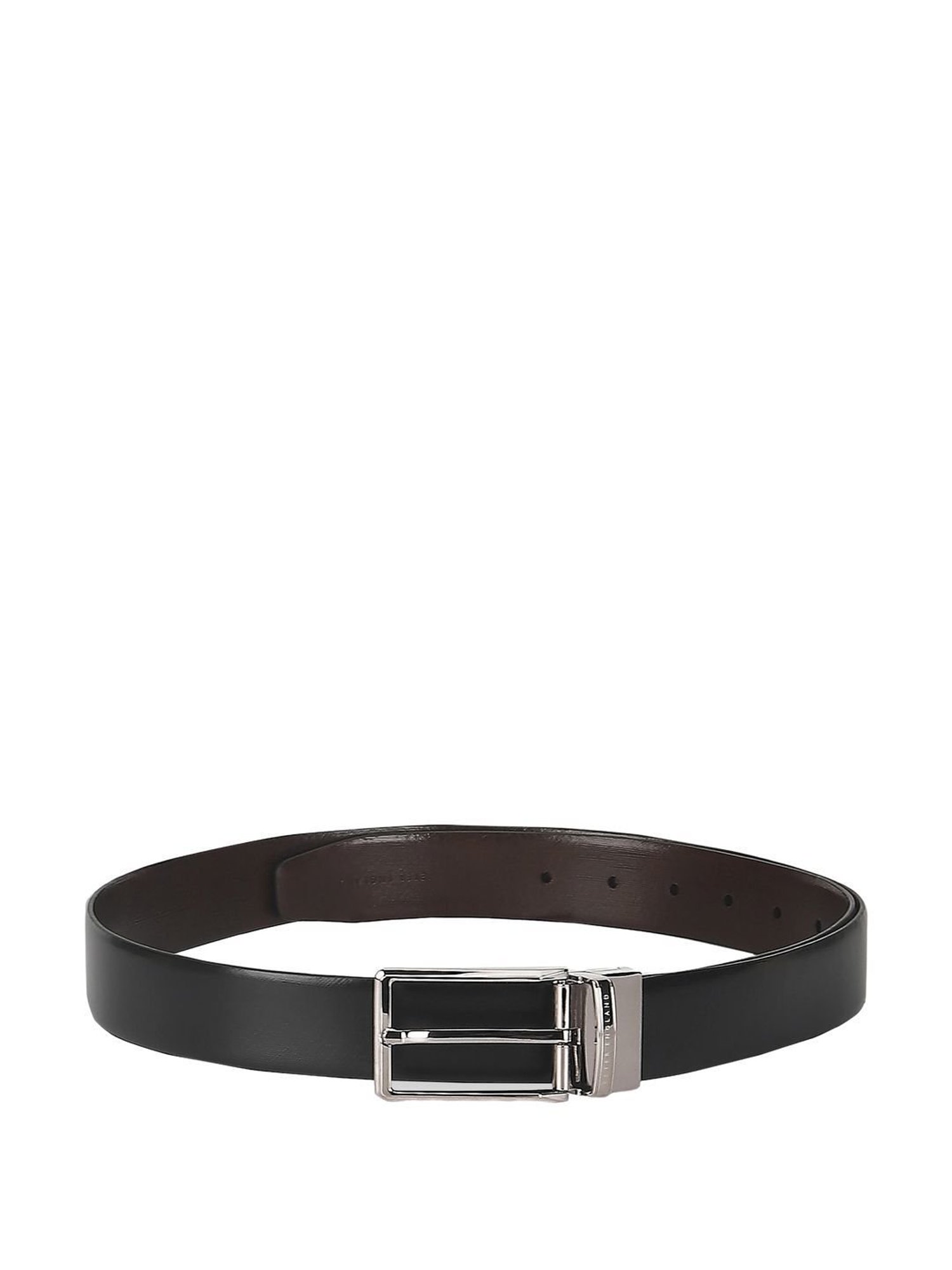 Peter England Black & Brown Leather Reversible Belt For Men