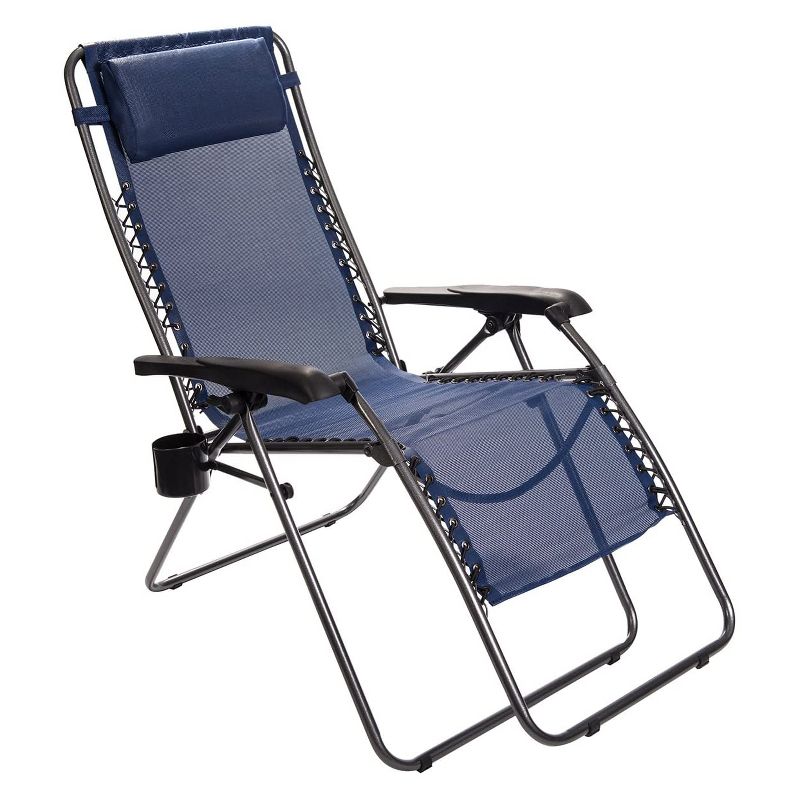 Mac Sports Beach Day Foldable Chaise Lounge Chair & Integrated Pull Cart Combo