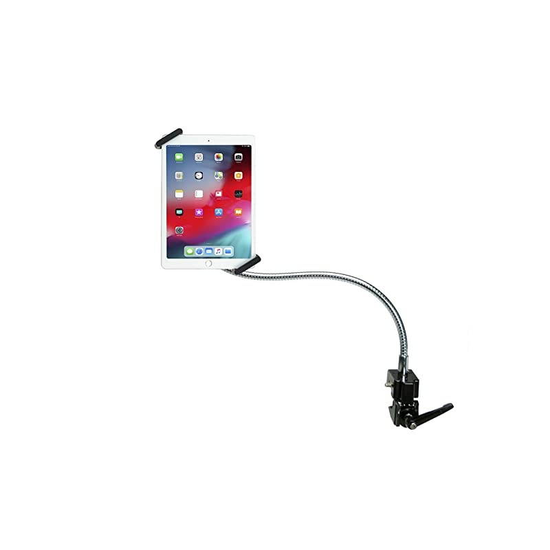 HeavyDuty Security Gooseneck Clamp Stand for 714quot TabletsApple iPad 102Inch 7th Gen iPad Air 3 iPad Mini 5 129Inch iPad Pro iPad Gen 6 amp More