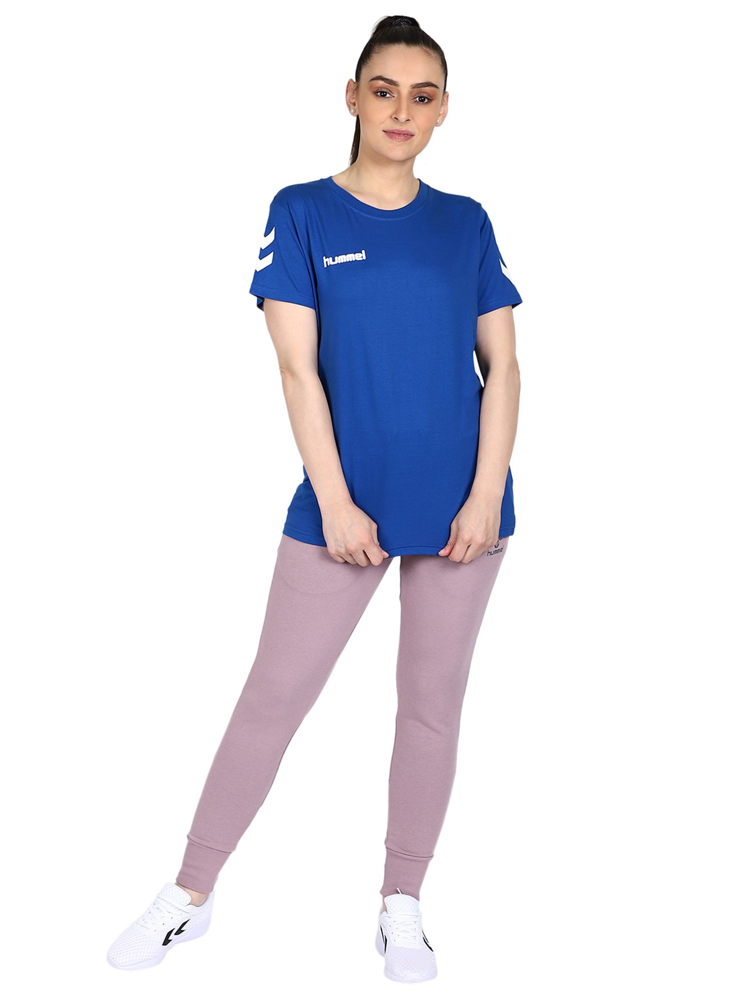 Hummel Blue Logo Printed T-Shirt