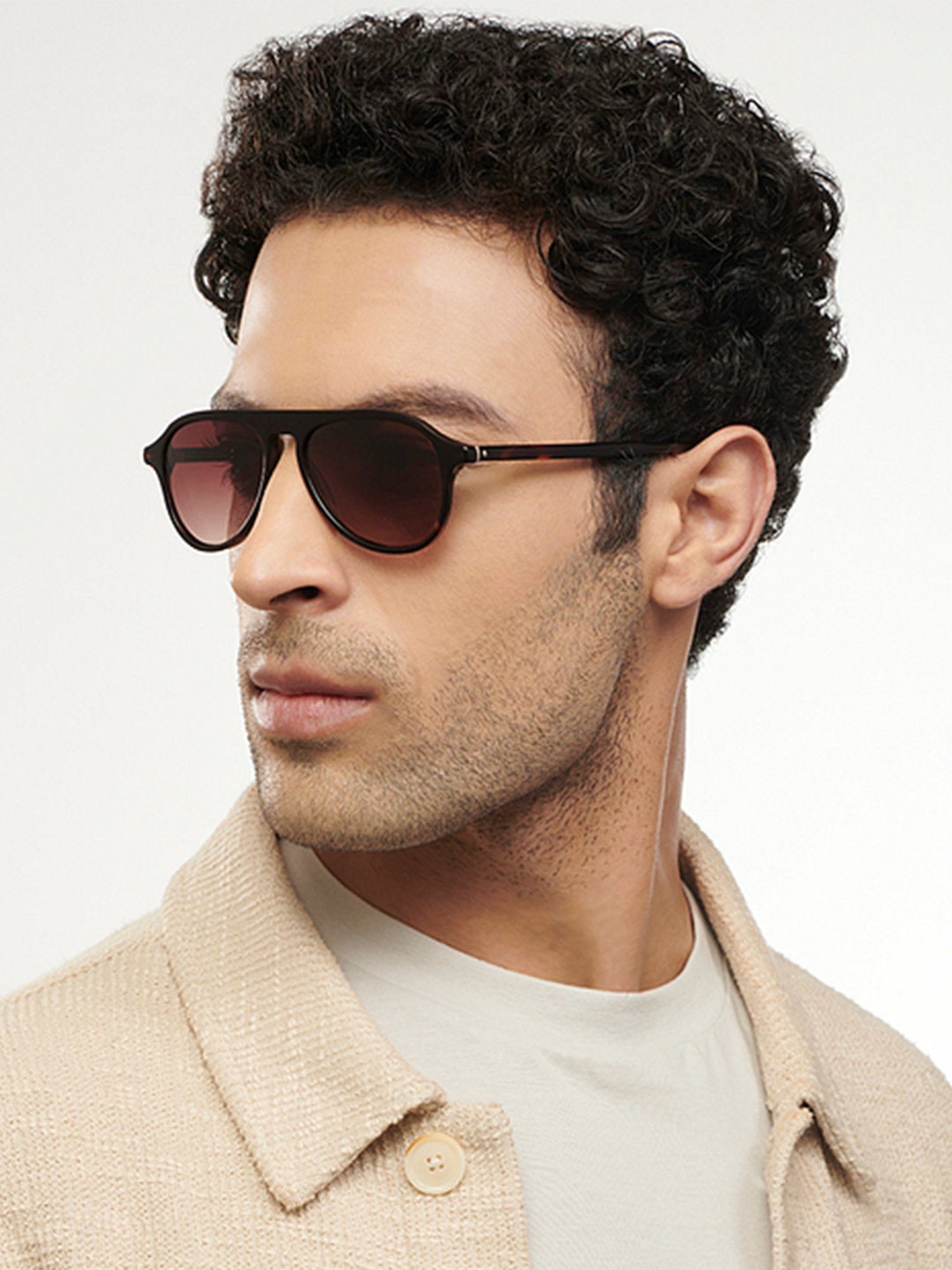 John Jacobs 148207 Brown UV Protected Aviator