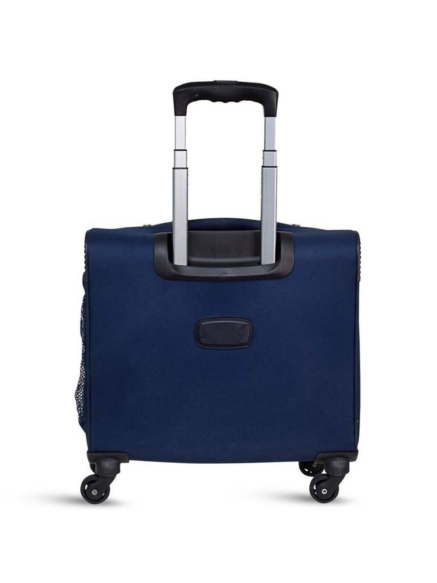 Swiss Military Blue Solid Soft Overnighter Laptop Trolley Bag - 44 cm