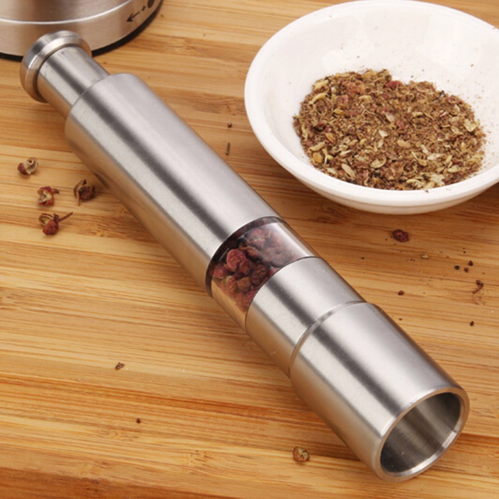 Stainless Steel Pepper Grinder Mulit-functional Peppercorns Mill Pepper Cruchser Manual Grinder