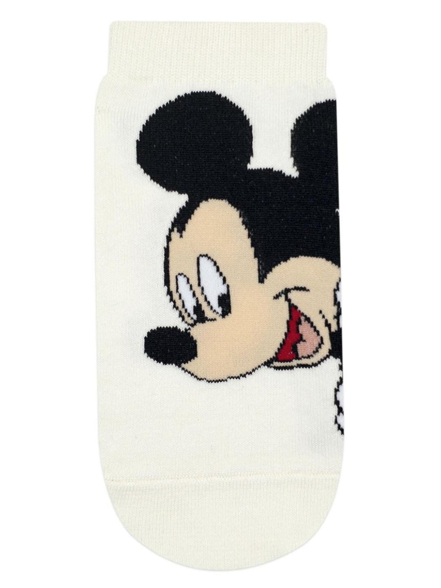 BALENZIA Cream Cartoon Socks (Pack of 3)